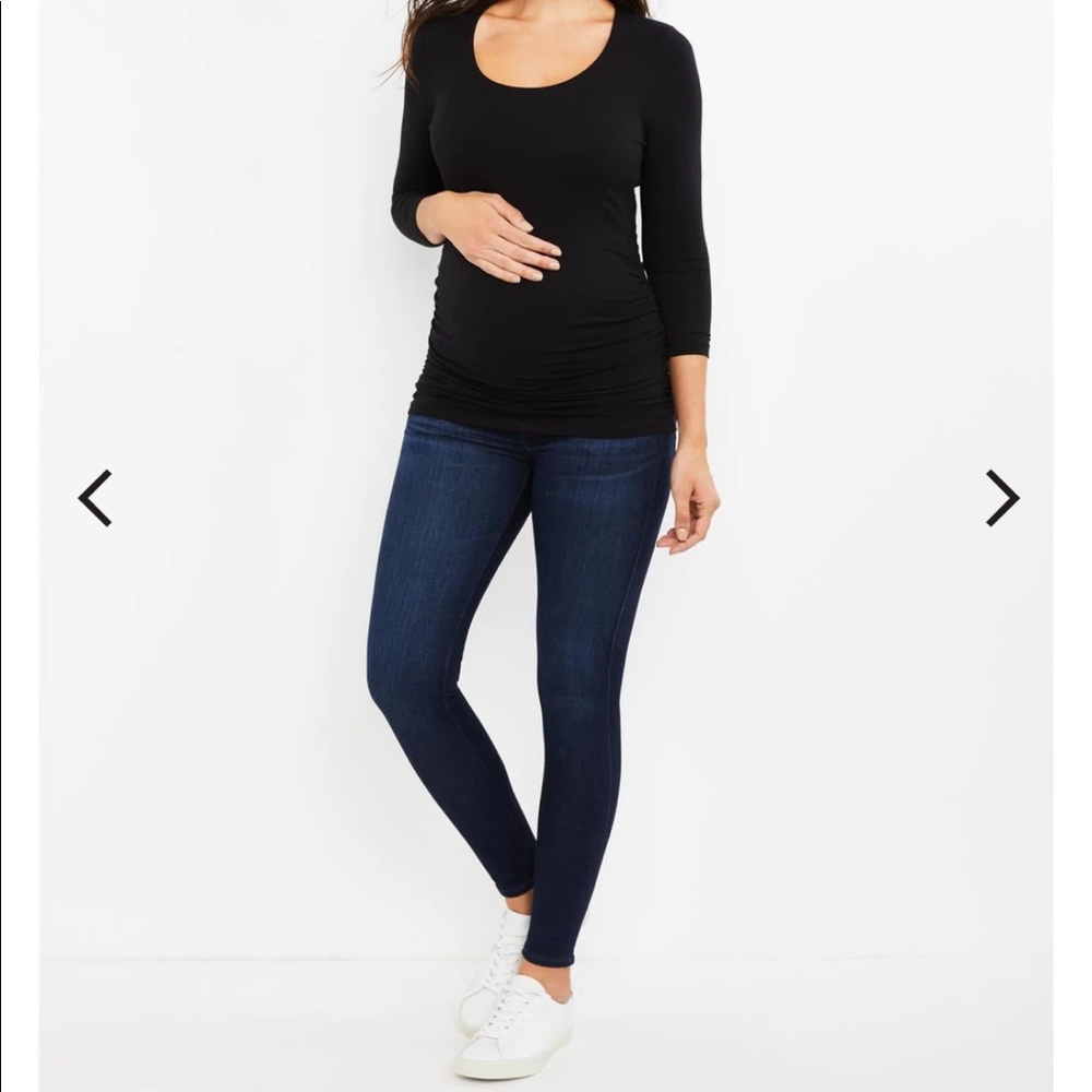 MATERNITY AG Cuffed Skinny Jean